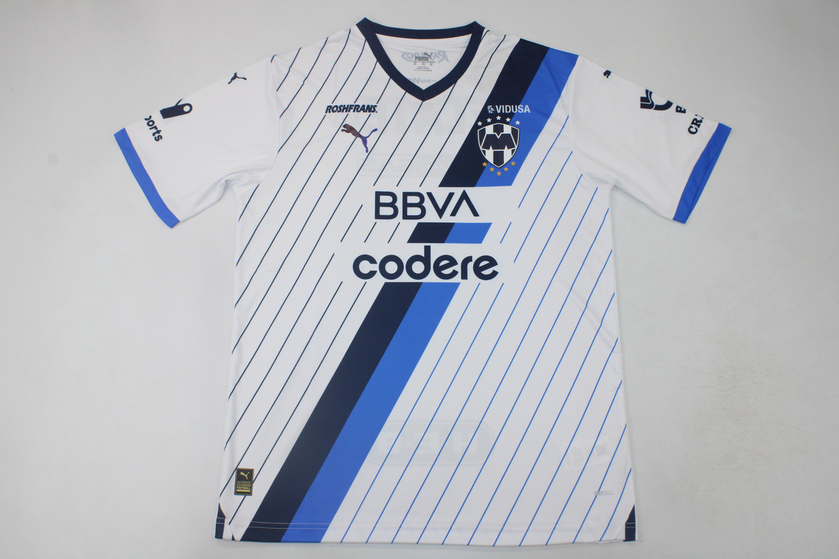 AAA Quality Monterrey 23/24 Away White Soccer Jersey